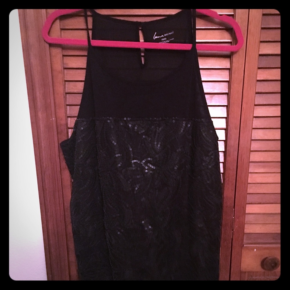 🎄WORN ONCE🎄 EUC Lane Bryant Sequin Tank Top!!